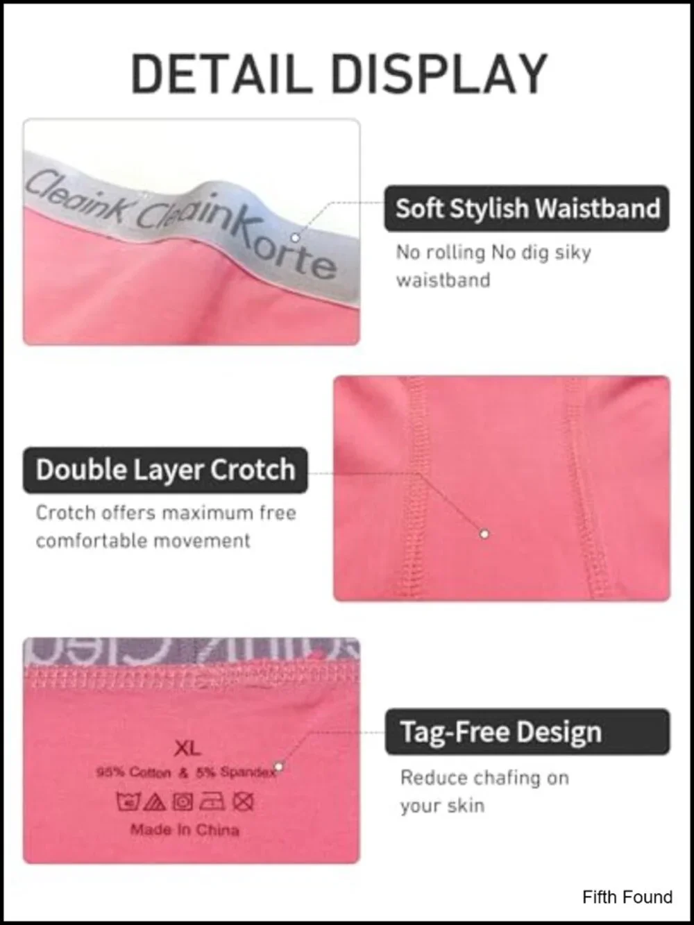 Cotton Mid-High Waist Full Coverage Boy Shorts 4-Pack
